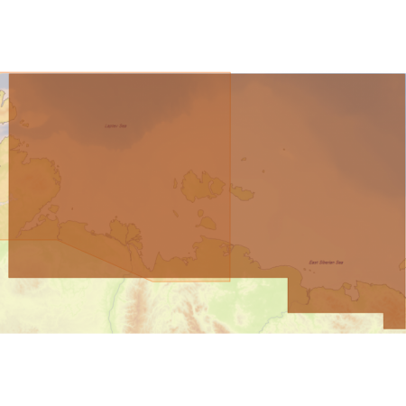 Карта глубин - Северо-Восточное побережье России: от пр. Вильницкого до Берингова пр.
